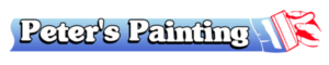 Peter's Painting logo: A vibrant paintbrush forming the letter 'P' with splashes of colorful paint